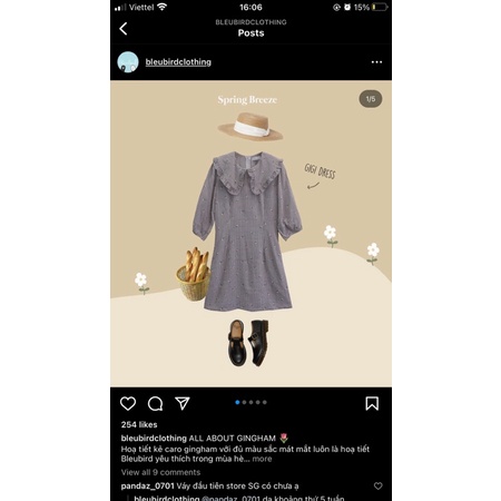 Gigi dress Bleubird size XS