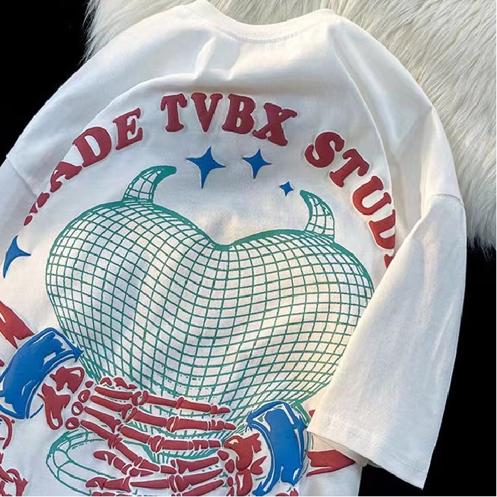 NRVP Áo Thun 100% Cotton Tay NgắN Plus Size Cho Nam Và Nữ