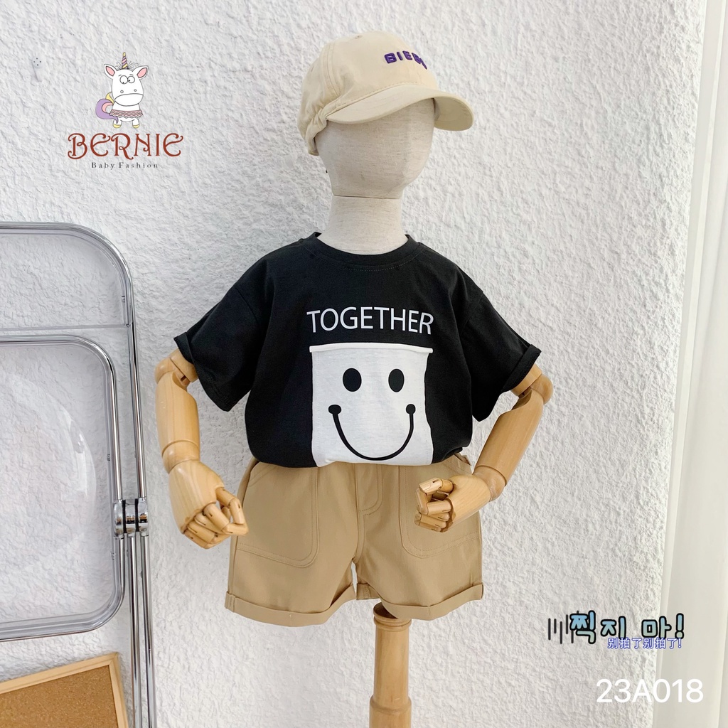 Áo phông mặt cười together Bernie cho bé trai