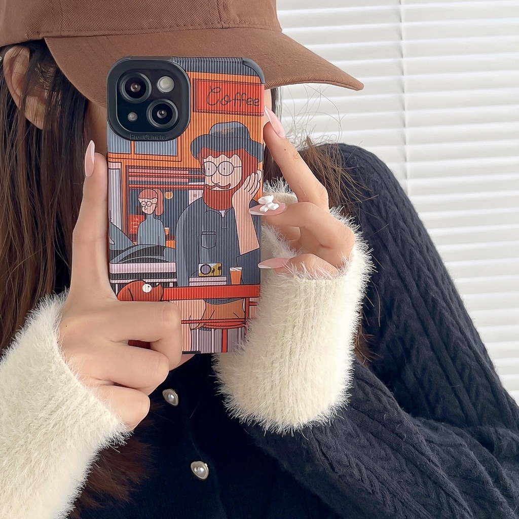Ốp Điện Thoại Silicon TPU Mềm Chống Rơi Họa Tiết Hoạt Hình Cho iPhone 14 13 12 11 PRO XS XR Max 7 8 Plus