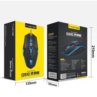 Mouse T - Wolf G510 Gaming Có Dây Cổng Usb
