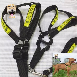 Dây dắt chó lớn policedog có phản quang