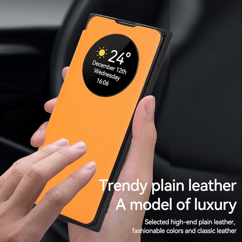 Bao Da Điện Thoại Nắp Lật Thông Minh Có Ngăn Đựng Thẻ Cho Samsung S23 Ultra S22 Ultra S21