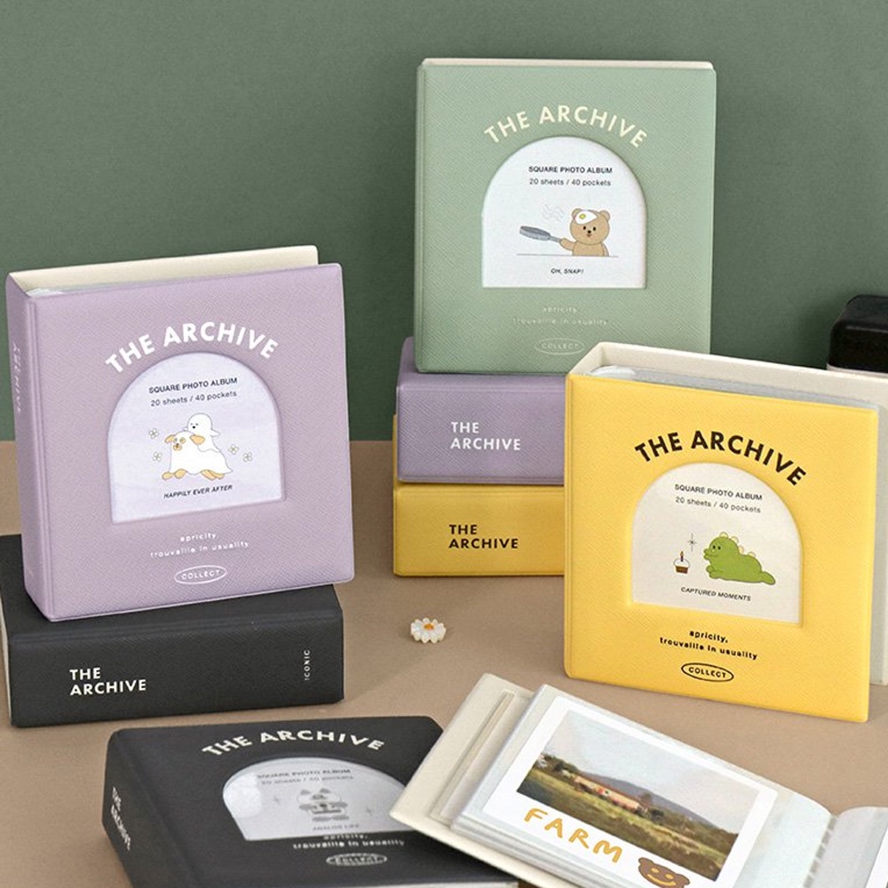 Hàn Quốc ARCHIVE POLAROID SQUARE PHOTO ALBUM album ảnh polaroid sách ảnh vuông lưu trữ ảnh