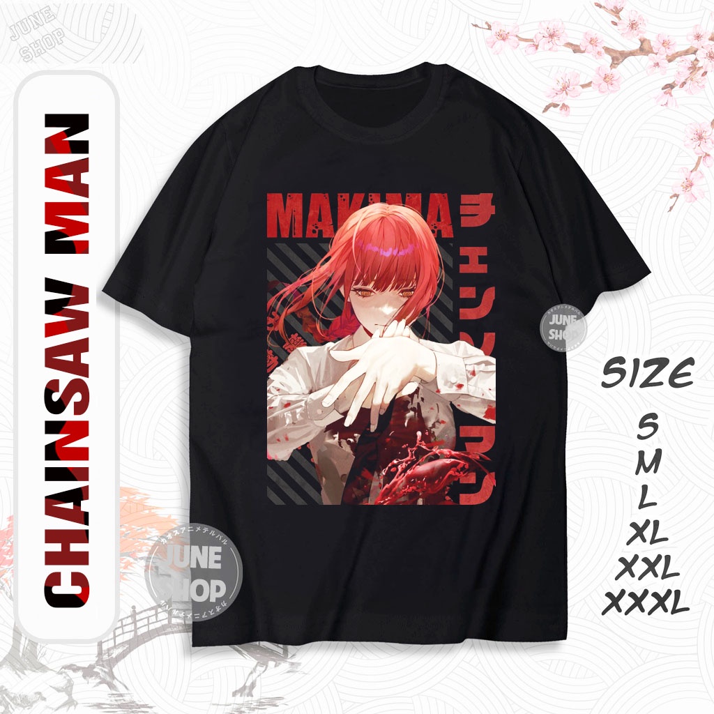Áo Chainsaw Man - Anime in hình Power, Makima, Denji, Aki, Pochita chất cotton 4 chiều, giá rẻ