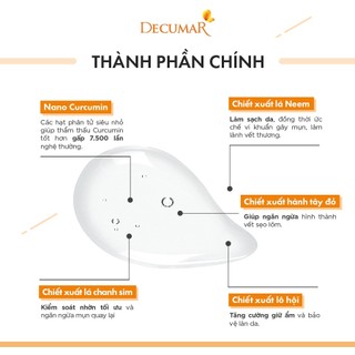 Gel ngừa mụn Nano Decumar Advanced 20g