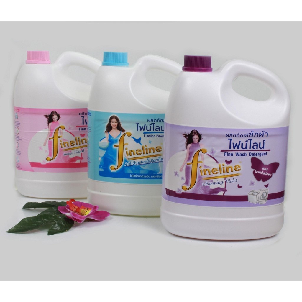 Nước Giặt Fineline Thái Lan Can 3000ml- nước giặt xả quần áo chính hãng