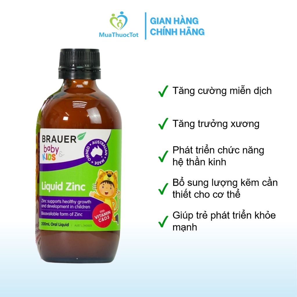 Brauer Baby Liquid Zinc & Immunity Support