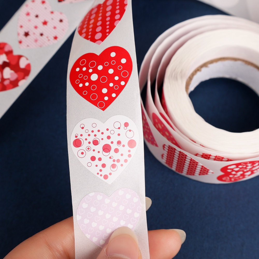 Cuộn 500 Nhãn Dán Trang Trí Nhật Ký / Đồ Ăn Tráng Miệng DIY