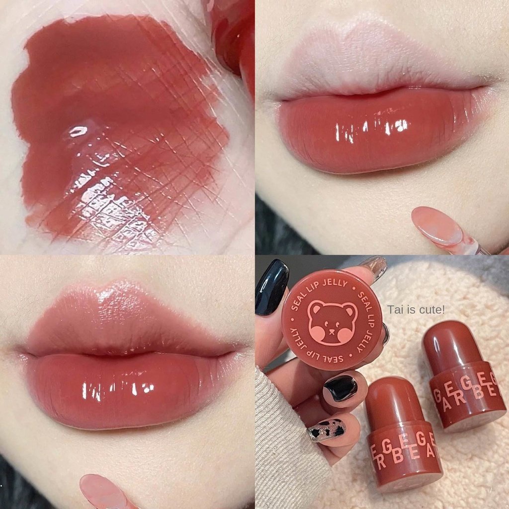 Set 5 Son Môi Gege Bear Dưỡng Ẩm Thiết Kế Dễ Thương