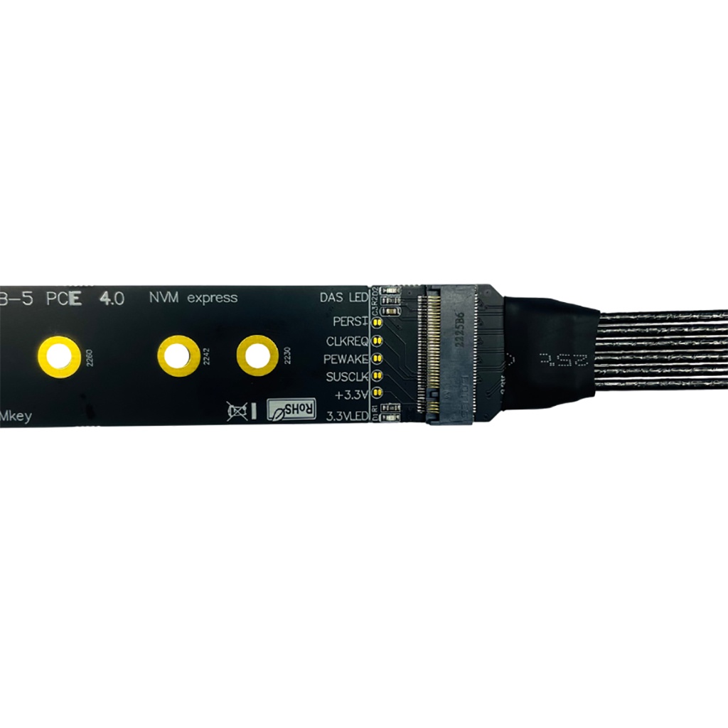 Cáp ChuyểN Mạ BạC 4.0 X4 Sang M.2 Cho NVME SSD 4.0 PCIE 4X NVME 22110, GEN4