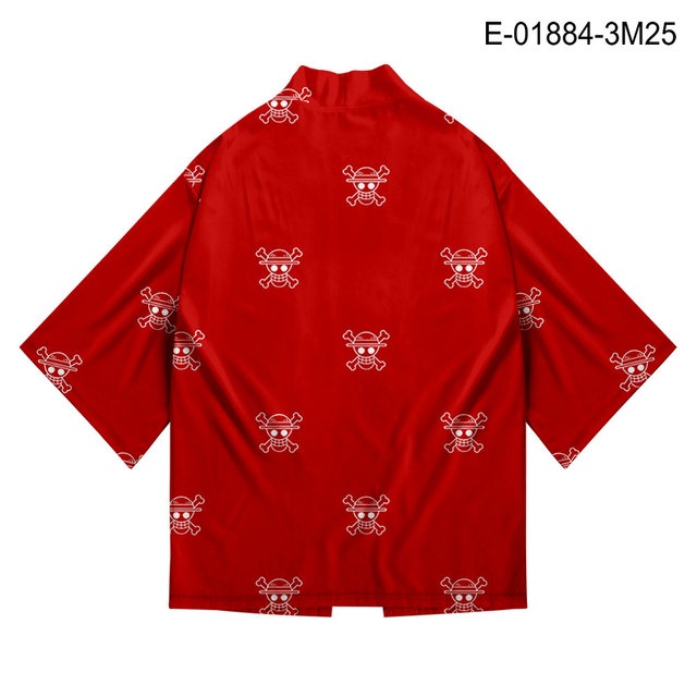 Áo Choàng Kimono In Hình One Piece 3D Thời Trang Dành Cho Nam Nữ