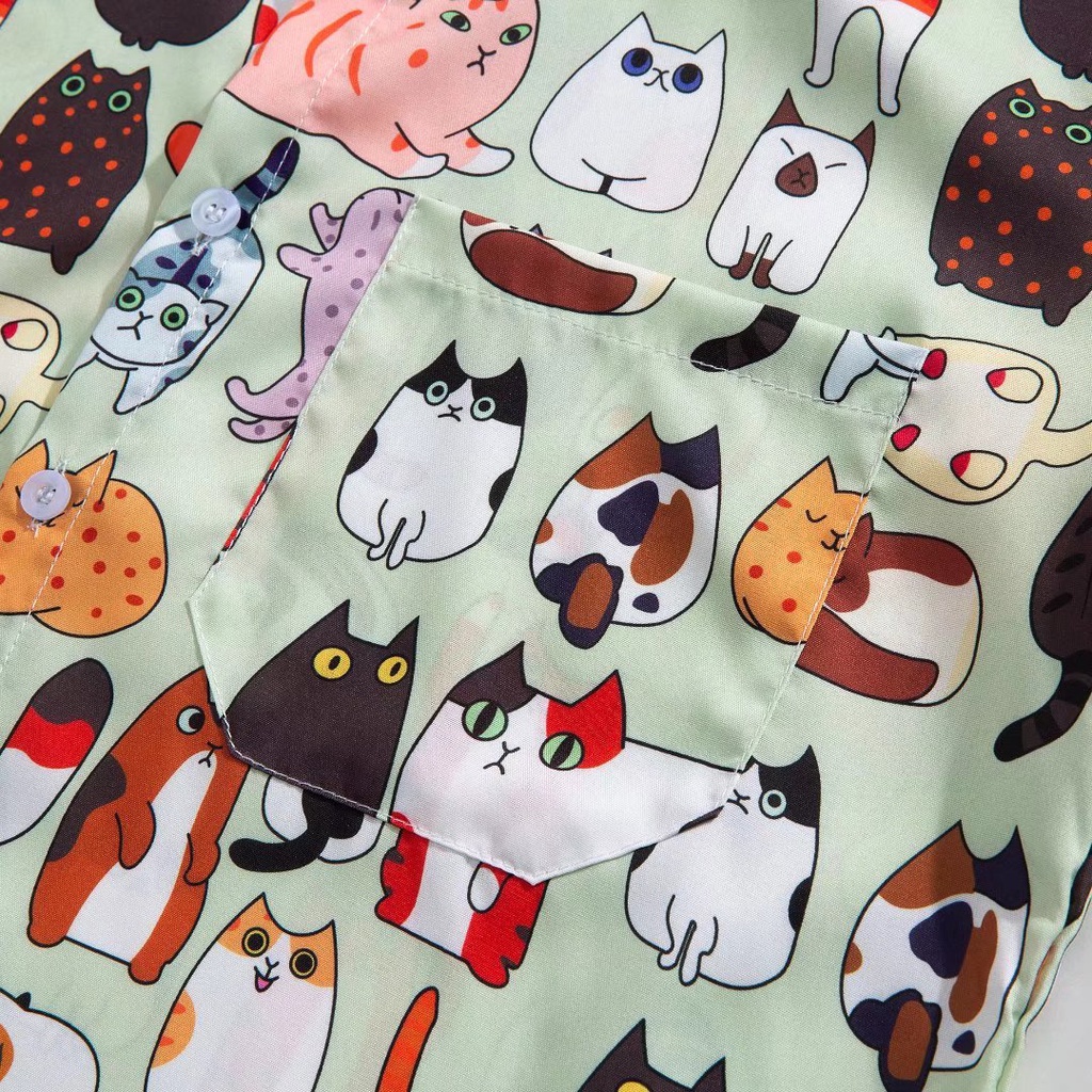 Set Áo Sơ Mi Ngắn Tay + Quần short Phong Cách Hawaii Thời Trang Cho Nam