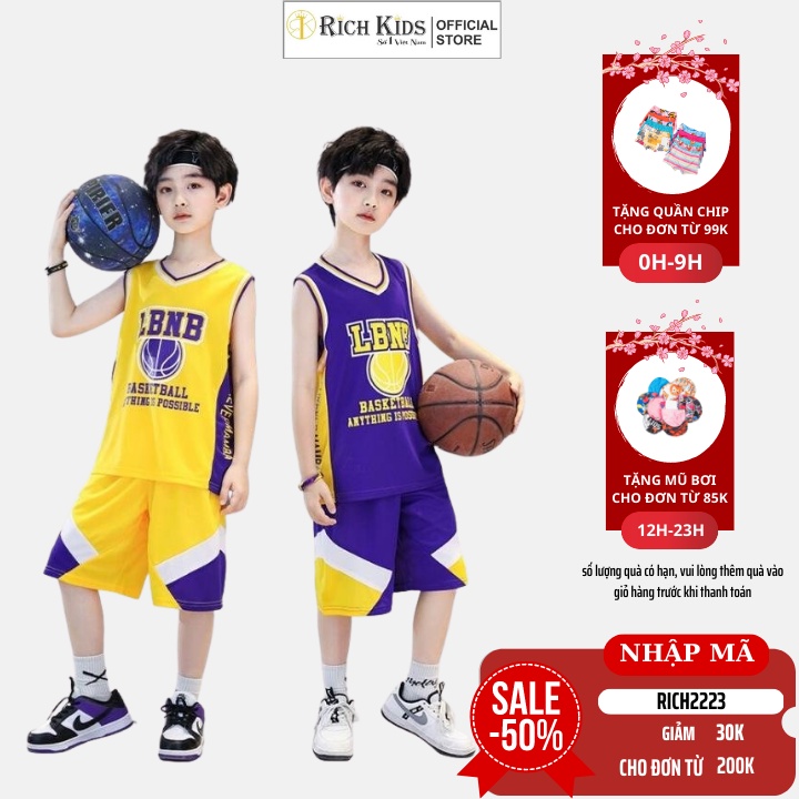 Đồ Bộ Bé Trai RICH KIDS Từ 3 Tuổi Đến 12 Tuổi