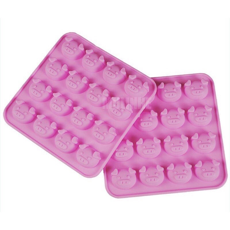 khuôn silicon heo Hồng