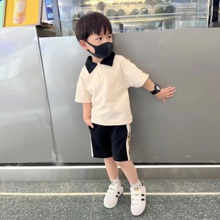 Bộ thun bâu bé trai