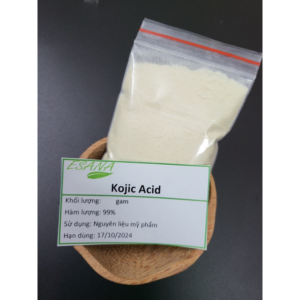 10g Nguyên liệu Kojic Acid  99% cho mỹ phẩm, thực phẩm