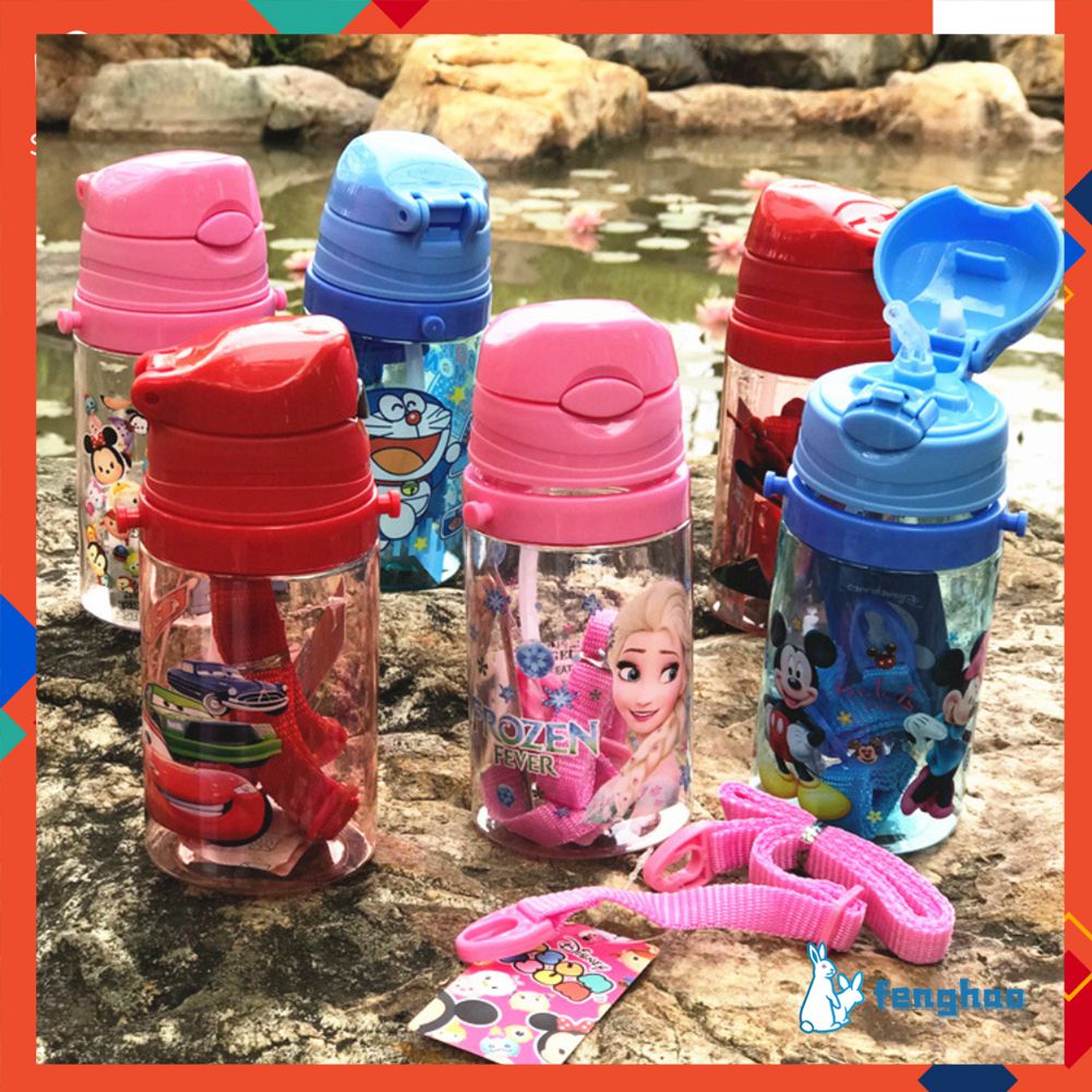 Cốc Hoạt Hình Chuột Mickey Disney 350Ml Có Ống Hút Bình Thể Thao Đông Lạnh Xe Hơi Màu Trắng Tuyết Cho Trẻ Em Ngoài Trời Di Động Fenghao. Vn