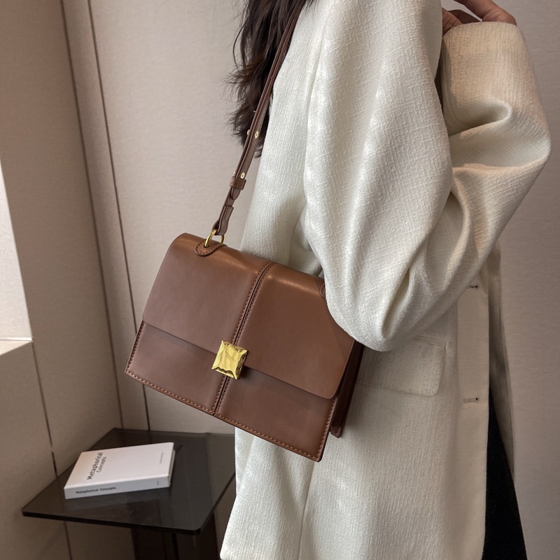 Túi Đeo JASMIN NOIR Chéo Vai Bằng Da PU Có Khóa Phong Cách Cổ Điển Dành Cho Nữ