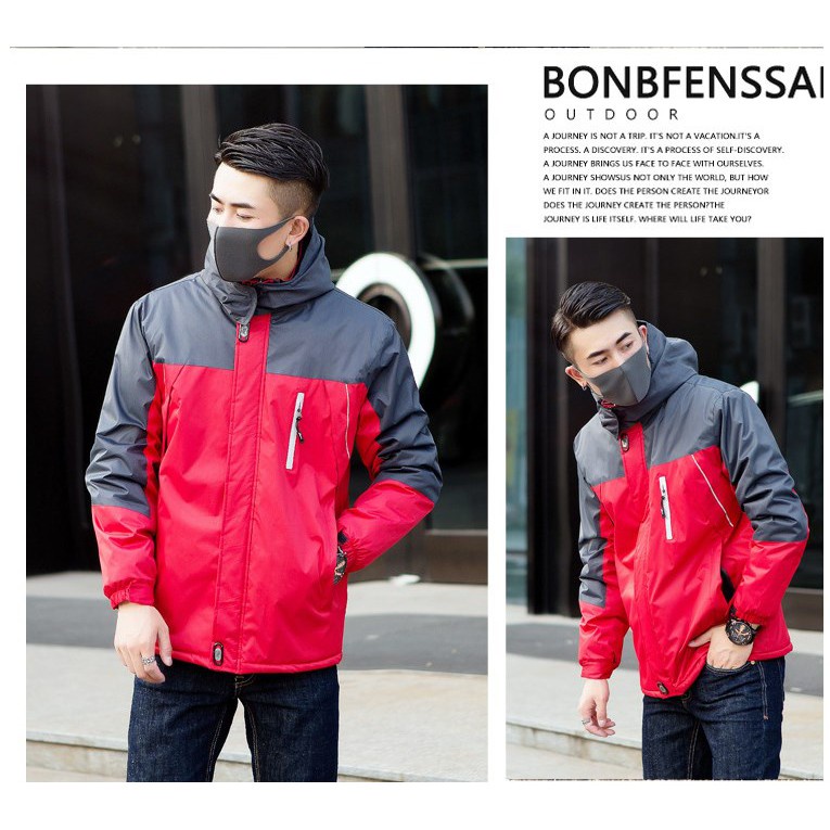 - Áo khoác nam nữ CHỐNG NƯỚC, 3 lớp, Lót Lông Cừu Siêu ẤM