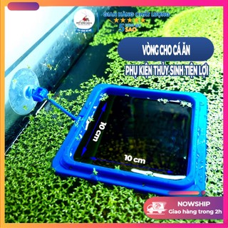 Vòng cho cá ăn – vòng giữ thức ăn cho cá - hình vuông – phụ kiện thủy sinh – tép xinh aqua
