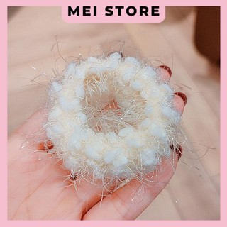Thun Cột Tóc Lông Xù Kim Tuyến