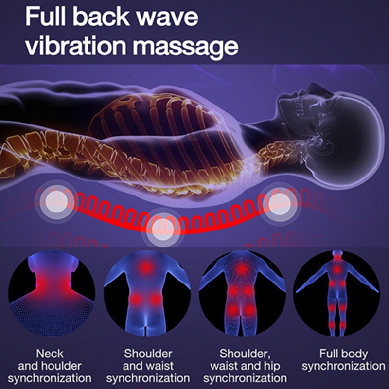 AM301B Đệm massage gia đình đệm massage toàn thân vai gáy lưng hông đa chức năng Đệm ghế tựa lưng dành cho người