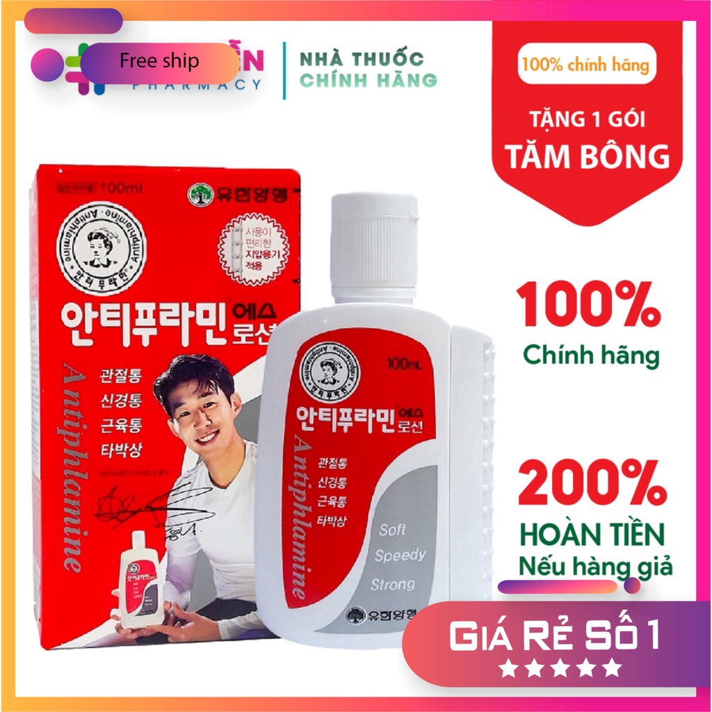 Dầu Nóng Xoa Bóp Antiphlamine Hàn Quốc 100ml CHÍNH HÃNG