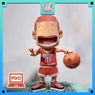 Mô hình giấy Anime Game Chibi Hanamichi Sakuragi - Slam Dunk