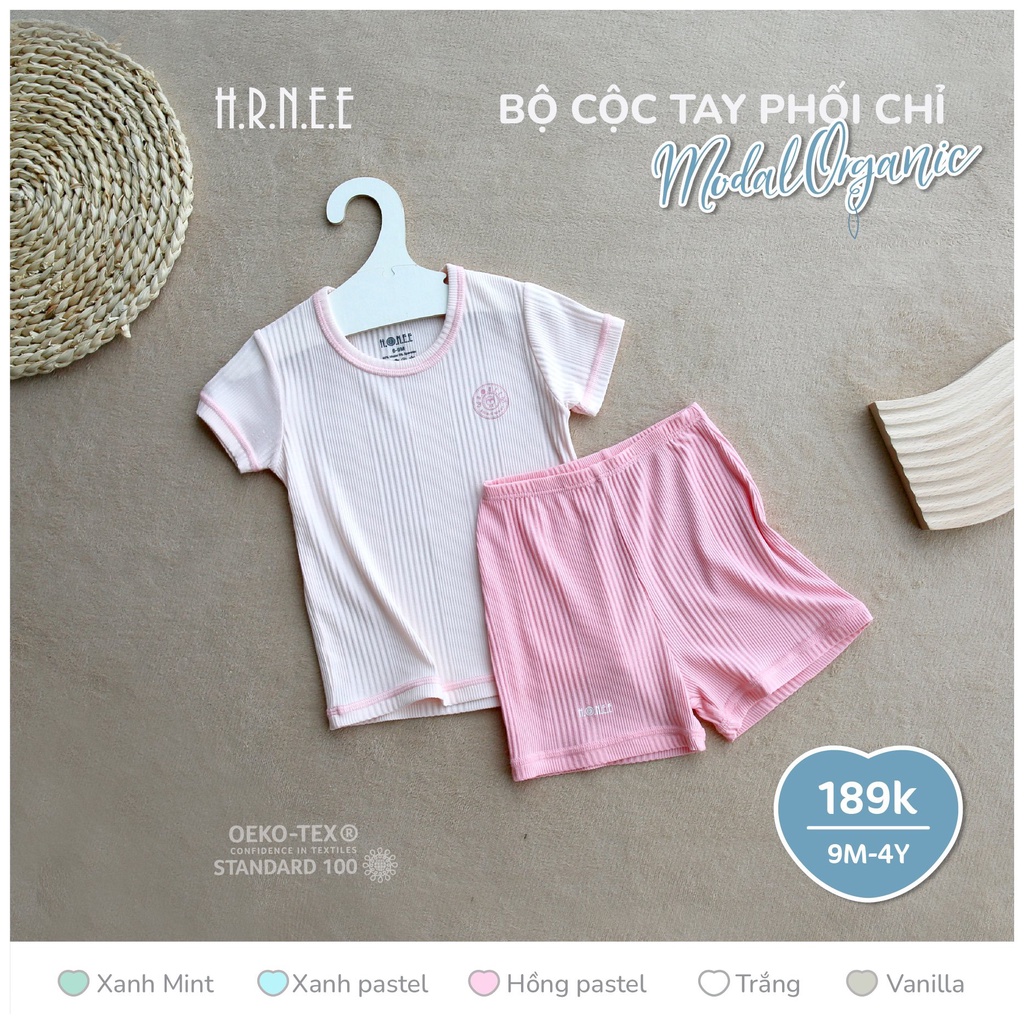 Bộ cộc tay Hrnee modal mềm mát 9m - 4Y
