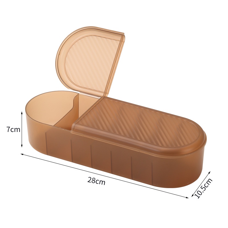 Hộp Phân Loại Cáp Dữ Liệu / Tai Nghe Chống Bụi Đa Năng Có Vỏ Bọc Hình Tròn Tiện Dụng