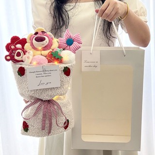 Bó Hoa Gấu Bông Teddy Dễ Thương Dùng Làm Quà Tặng Cho Bạn Gái