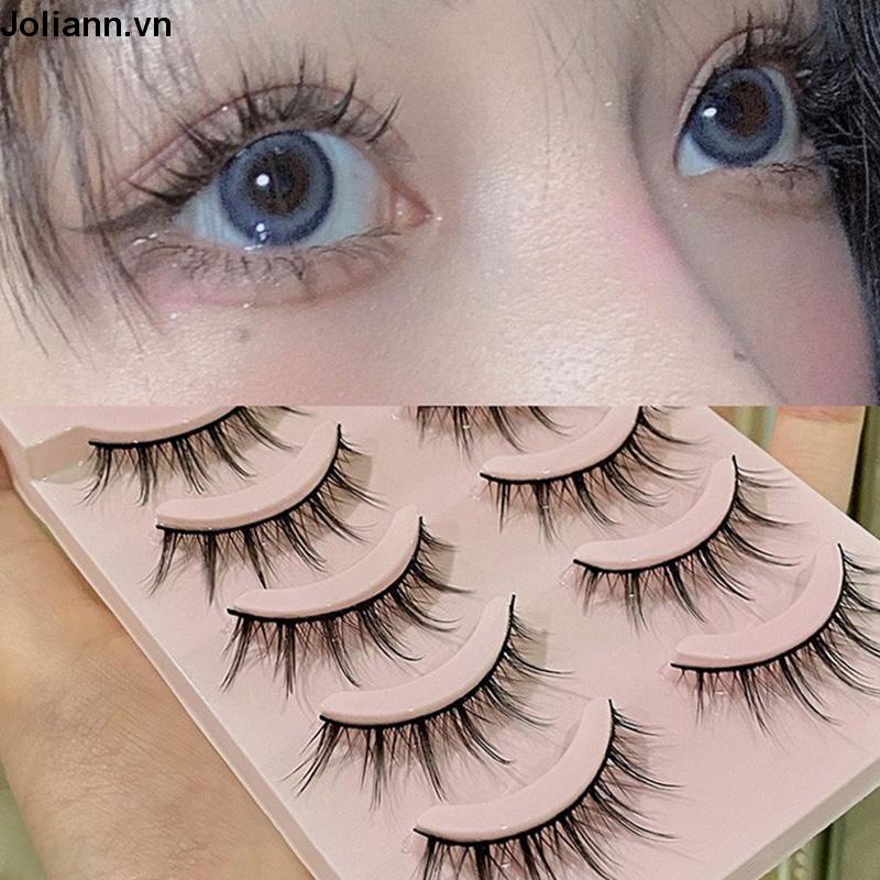 🎐Joliann🎐5 Cặp Mi Giả 3D Tự Nhiên Đẹp Phong Cách Công Chúa Cho Nữ