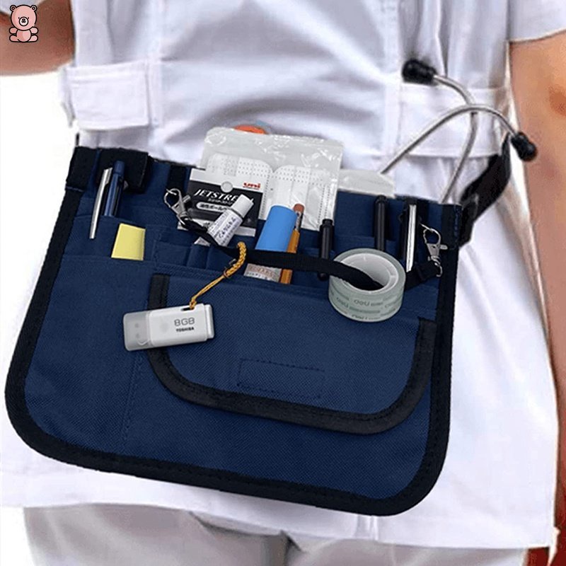 Túi Nylon Đựng Dụng Cụ Sơ Cứu Y Tế / Kéo Thắt Lưng Màu Đen Chất Lượng Cao