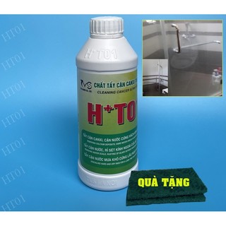 Tẩy cặn canxi trên kính HT01