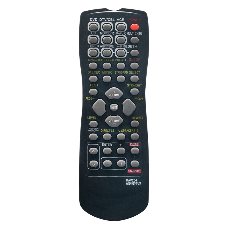 RAV254 Replace Accessory Remote Control for Yamaha Receiver RX-V496 HTR-5240 HTR-5250 HTR-5630 RX-V350 RX-V359 RX-V390