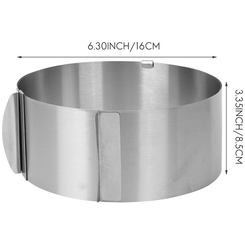 Khuôn Làm Bánh Hình Tròn 6-12 Inch Bằng Thép Không Gỉ Tùy Chỉnh Tiện Dụng