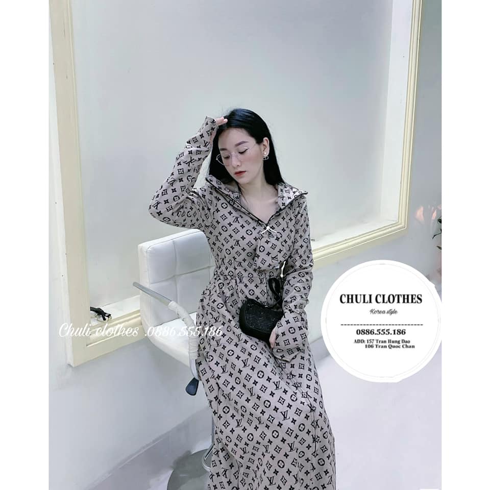 Áo chống nắng nữ toàn thân vải Umi che kín chân thoáng mát mẫu mới 2023 - Chuli - Mỹ nhi - Áo chống nắng chuli
