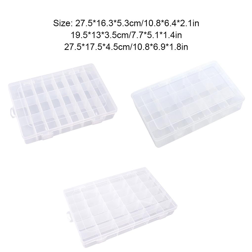 Hộp Trong Suốt 15 / 24 / 36 Ngăn Đựng Băng Keo Tiện Dụng