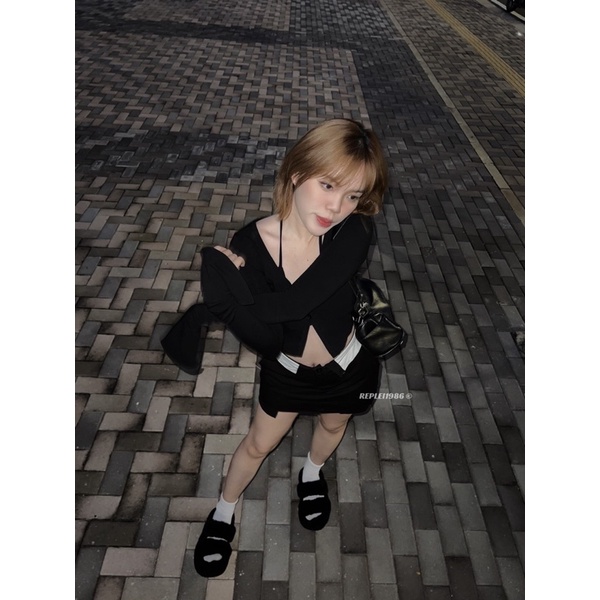 Chân váy lưng trắng LOWA