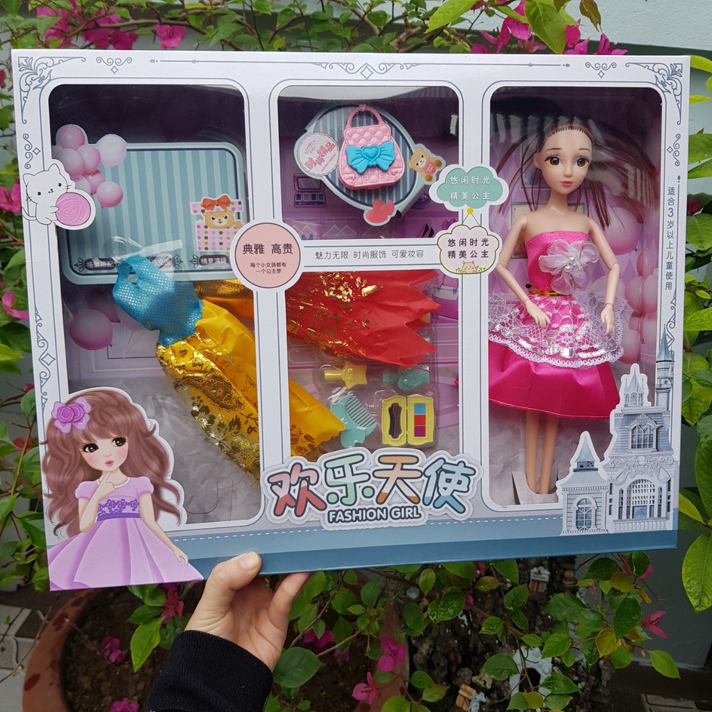 BỘ ĐỒ CHƠI BÚP BÊ KÈM PHJ KIỆN SIZE ĐỊA