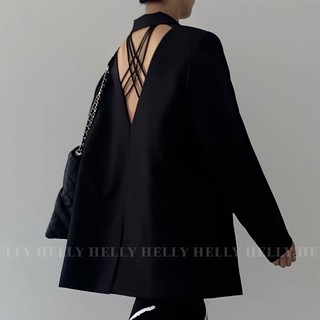 Áo blazer nữ đan dây helly shop