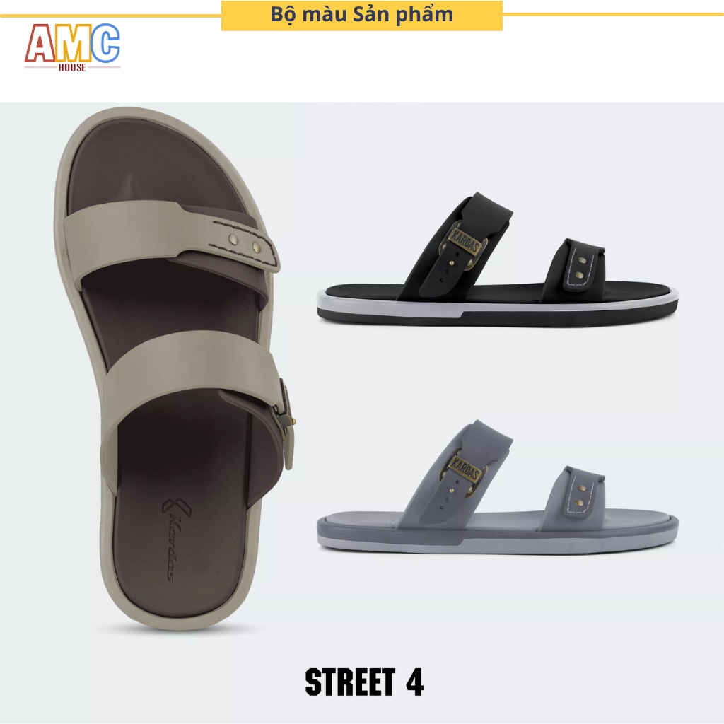 Dép Thái Lan nam cao su 2 quai ngang trẻ trung KARDAS - STREET 4