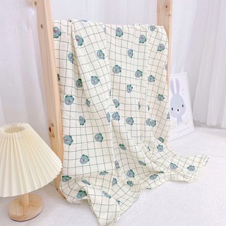 Khăn tắm xô leetiin/ khăn đa năng chất xô muslin mềm mại thấm hút 100cm x 100cm
