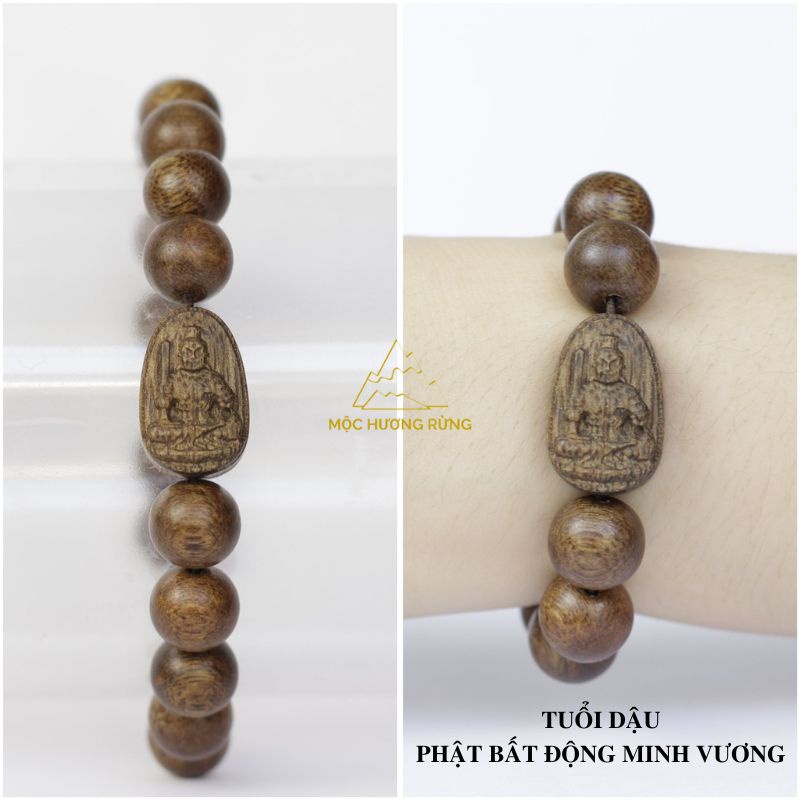 Vòng Tay Trầm Hương Mix Mặt Phật Bản Mệnh Size 8-10-12-14-16mm Cho Nam Và Nữ