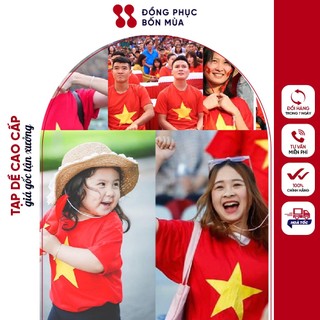 Áo cờ đỏ sao vàng, Áo tập Gym, Yoga, áo đồng phục đội nhóm, cổ vũ , hội thao số lượng lớn sẵn kèm video A01.1