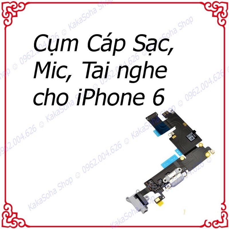Cụm Cáp Chân Sạc lP Đa Năng Dành Cho lP 6 đến 8 Plus Hàng Mới Chính Hãng