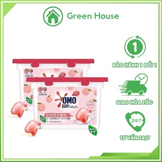 Viên giặt quần áo Omo - 50 Viên giặt xả giữ màu quần áo, lưu hương lâu 24h
