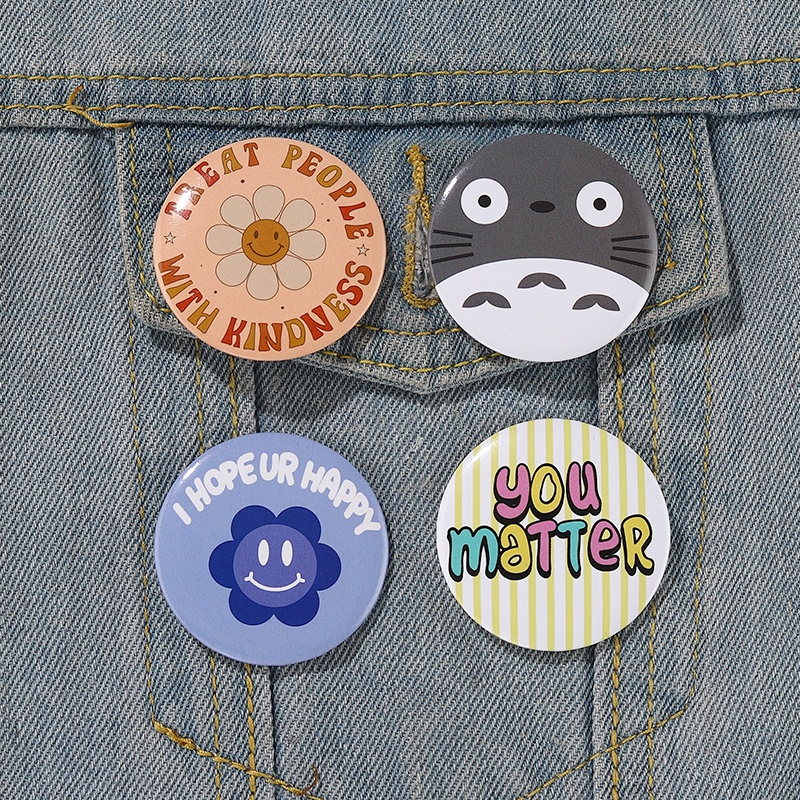 Huy Hiệu Cài Áo In Chữ Tiếng Anh Spirited Away Sáng Tạo Dùng Làm Quà Tặng Bạn Bè