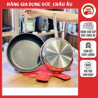 Set 3 chảo chống dính Silit Calabria 20cm, 24cm, 28cm, thép không gỉ, dày dặn, bền đẹp - hàng Đức
